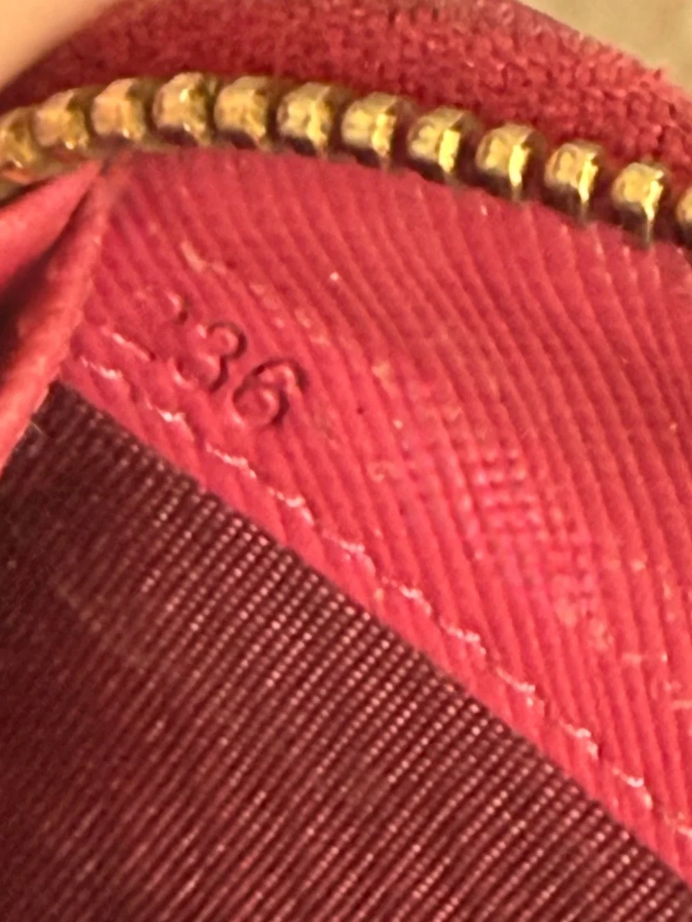 Prada Saffiano Vernice Zip-Around Wallet Clutch Berry Magenta 1ML506